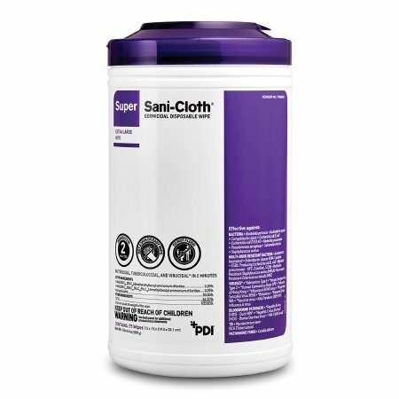 WIPE, SANI-CLOTH GERMICIDAL DISP XLG 8"X15" (75/CN 6/CN/CS)