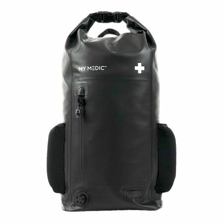 SURVIVAL KIT, FIRST AID/EMER BACKPACK 110PC BLK 23X14X5"