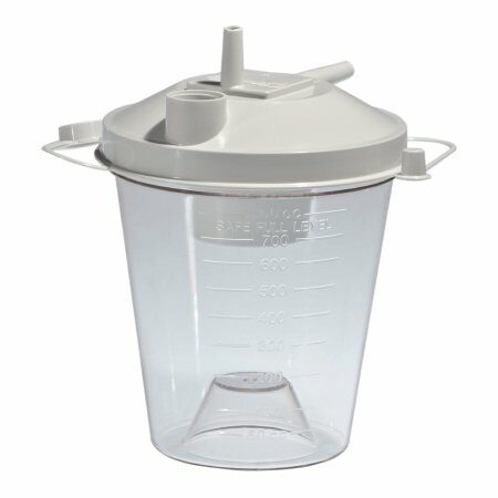 CANISTER, SUCTION W/FLOAT VALVE SHUTOFF DISP 800CC (48/CS)