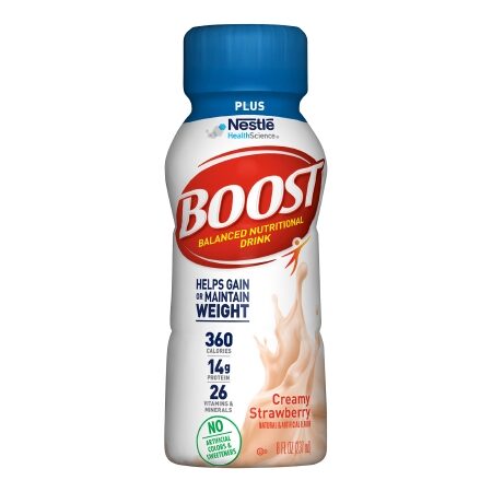 BOOST PLUS, CREAMY STRWBRY 8OZ(6/PK 4PK/CS)