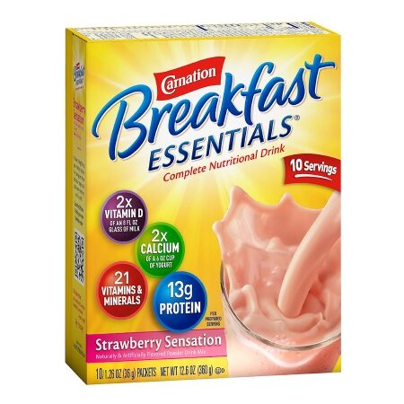 CARNATION, PDR INSTANT BREAKFAST STRWBRY (10/BX 6BX/CS)