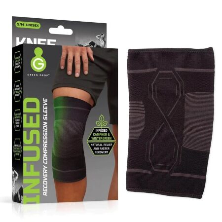 SLEEVE, KNEE COMPRSN INFUSED BLK SM/MED (48/BX)