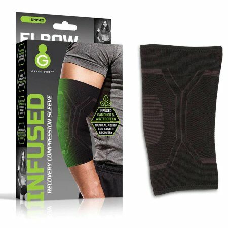 SLEEVE, ELBOW COMPRSN INFUSED BLK LG/XLG (48/BX)