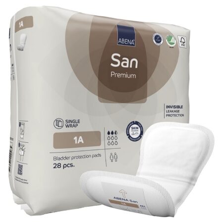PAD, BLADDER CNTRL ABENA SANI ADLT 1A (28/PK 12PK/CS)