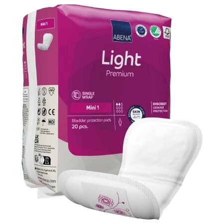 PAD, INCONT ABENA LT PREM ADLTMINI 1 (20/PK 10PK/CS)