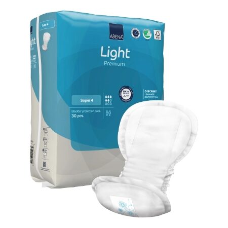 PAD, INCONT ABENA LT PREM ADLTSUPER 4 (30/PK 9PK/CS)