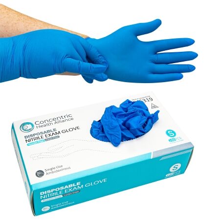 GLOVE, EXAM NITRL CONCENTRIC SM (100EA/BX)