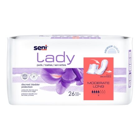 PAD, SENI LADY MODERATE LONG (26/PK 6PK/CS)