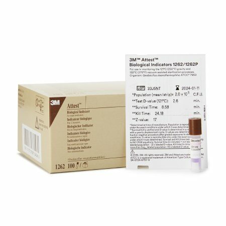 INDICATOR, BIOLOGICAL STEAM ATTEST (100/BX)