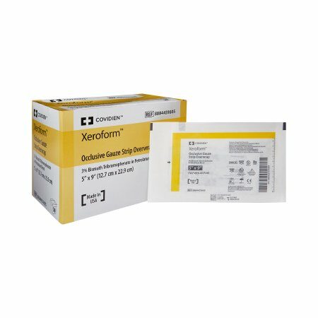 GAUZE, PETROLATUM XEROFOAM OVERWRAP 5"X9" (50/BX)     KENDAL