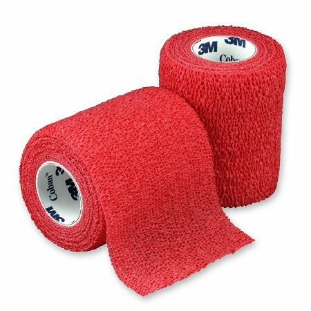 BANDAGE, COBAN ELAS RED 3"X5YDS (24/BX)