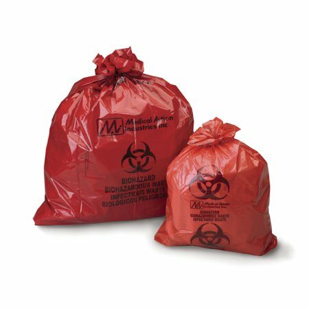 BAG, BIOHAZ HD RED 38X45 44GL 1.2MIL (250/CS) MEDACT