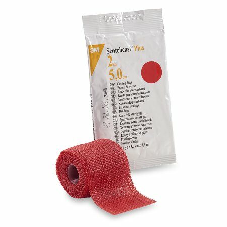 TAPE, CAST SCOTCHCAST 2"X4YDS RED (10RL/BX)
