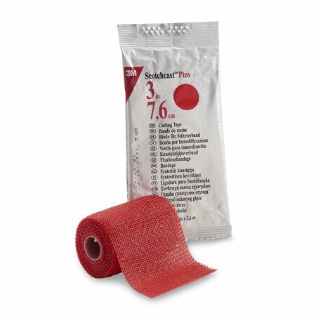TAPE, CAST SCOTCHCAST 3"X4YDS RED (10RL/BX)