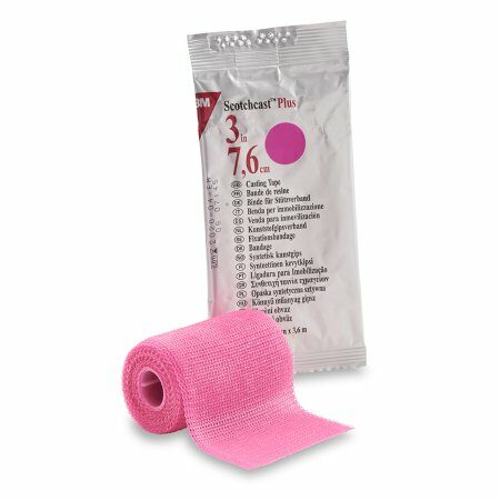 TAPE, CAST SCOTCHCAST 3"X4YDS BRT PNK (10/BX)