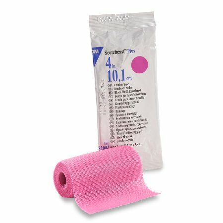TAPE, CAST SCOTCHCAST 4"X4YDS BRT PNK (10/BX)