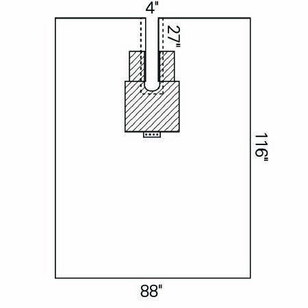 SHEET, BODY W/CNTRL 88"X116" (10/CS)