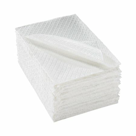 TOWEL, PRO 2PLY/POLY DIA EMB WHT 13X18 (500/CS)