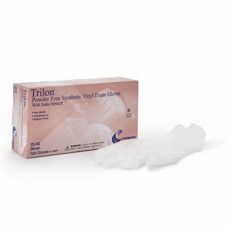 GLOVE, EXAM VNYL SM N/S TRILON(100/BX 10BX/CS)