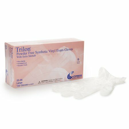 GLOVE, EXAM VNYL LG N/S TRILON(100/BX 10BX/CS)