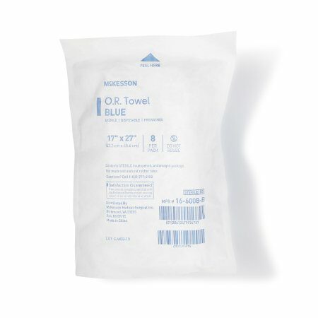 TOWEL, OR STR BLU DISP (8/PK 10PK/CS)