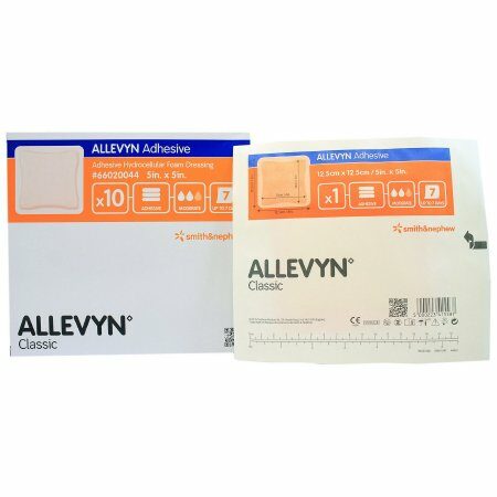 DRESSING, WOUND ALLEVYN FOAM ADH 5"X5" (10/BX 4BX/CS)