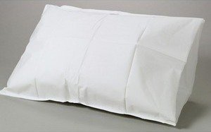 PILLOWCASE, EMB POLY WHT 21X30DISP (100/CS)