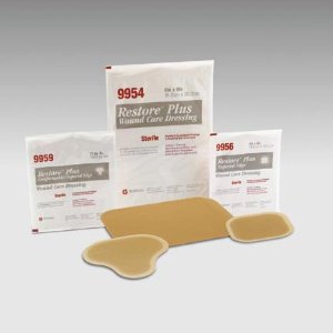 DRESSING, WND HYDROCOLLOID RESTORE 4X4 (5/BX)