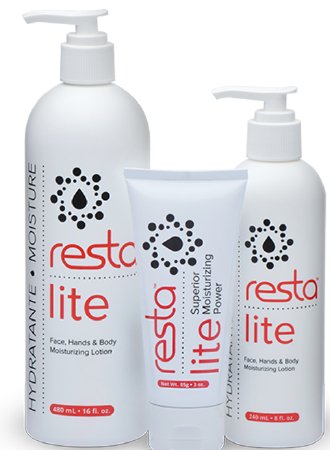 LOTION, RESTA LITE PUMP 16OZ (12/CS)