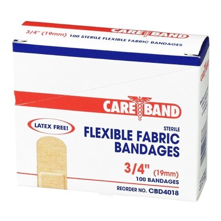 BANDAGE, ADHSV FABRIC 3/4"X3" (100/BX)