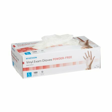 GLOVE, EXAM VNYL LG N/S (100/BX 10BX/CS)