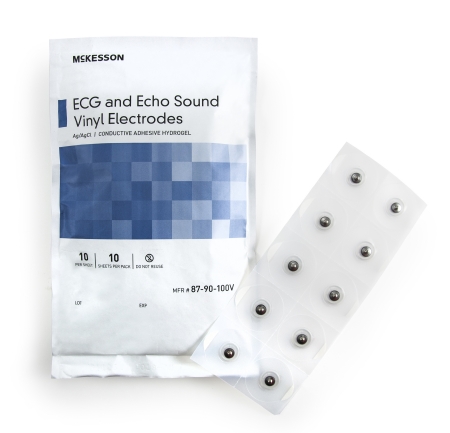 ELECTRODE, EKG DIAG VNYL SLD-GEL (10/CD 10CD/PK)