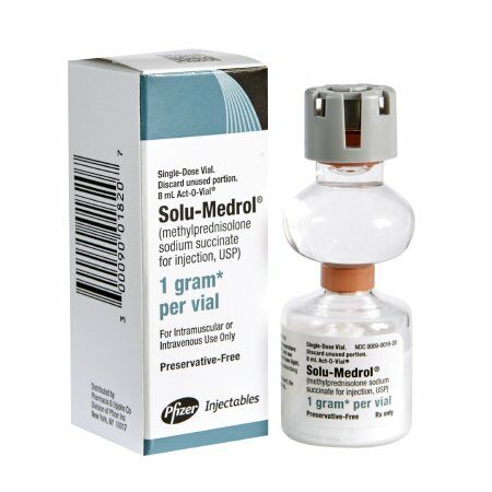 SOLU-MEDROL, VL 1000MG/8ML 8ML9PFIZ