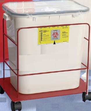 CART, RED 8-11GAL (1/CS)